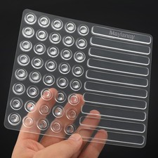 Cabinet Door Bumpers Clear, Sound Dampening Cushion Pads,Glass Table Top Anti...