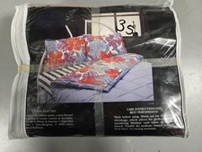 Pure Virgin 100 Cotton FULL Flannel Sheet Set NEW Floral STRIPE