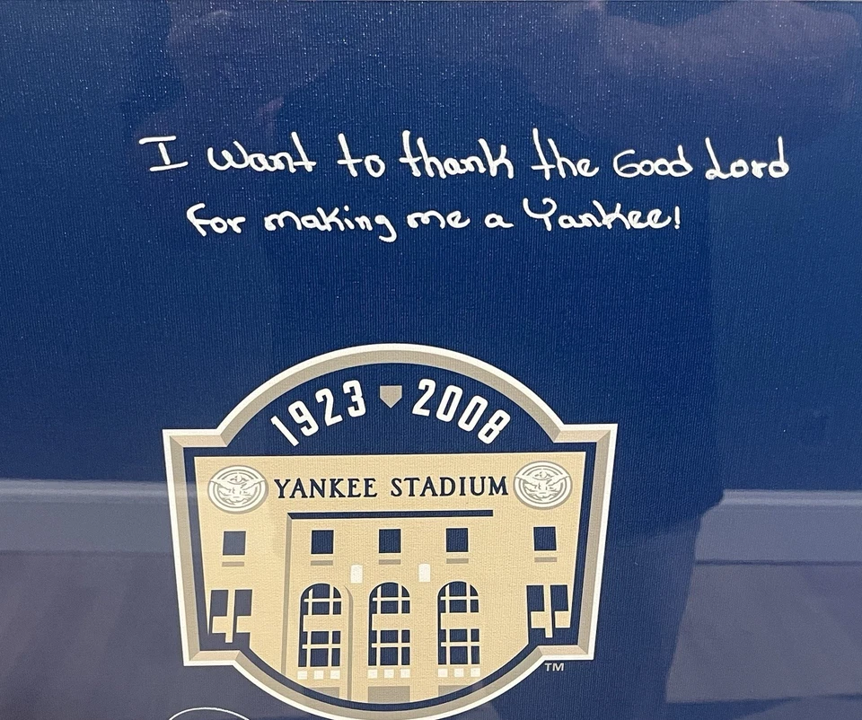 Mariano Rivera SIGNED 16x20 PHOTO CANVAS YANKEES EXTREMELY RARE INSCRIPTION - Image 4 of 4