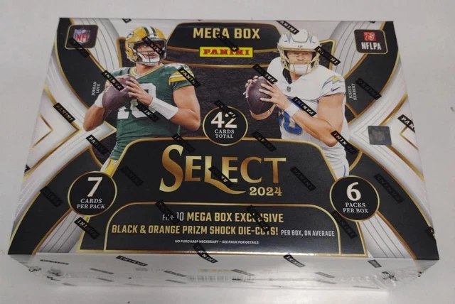 2024 Panini Select Football Hobby Mega Box (black and orange parallels)