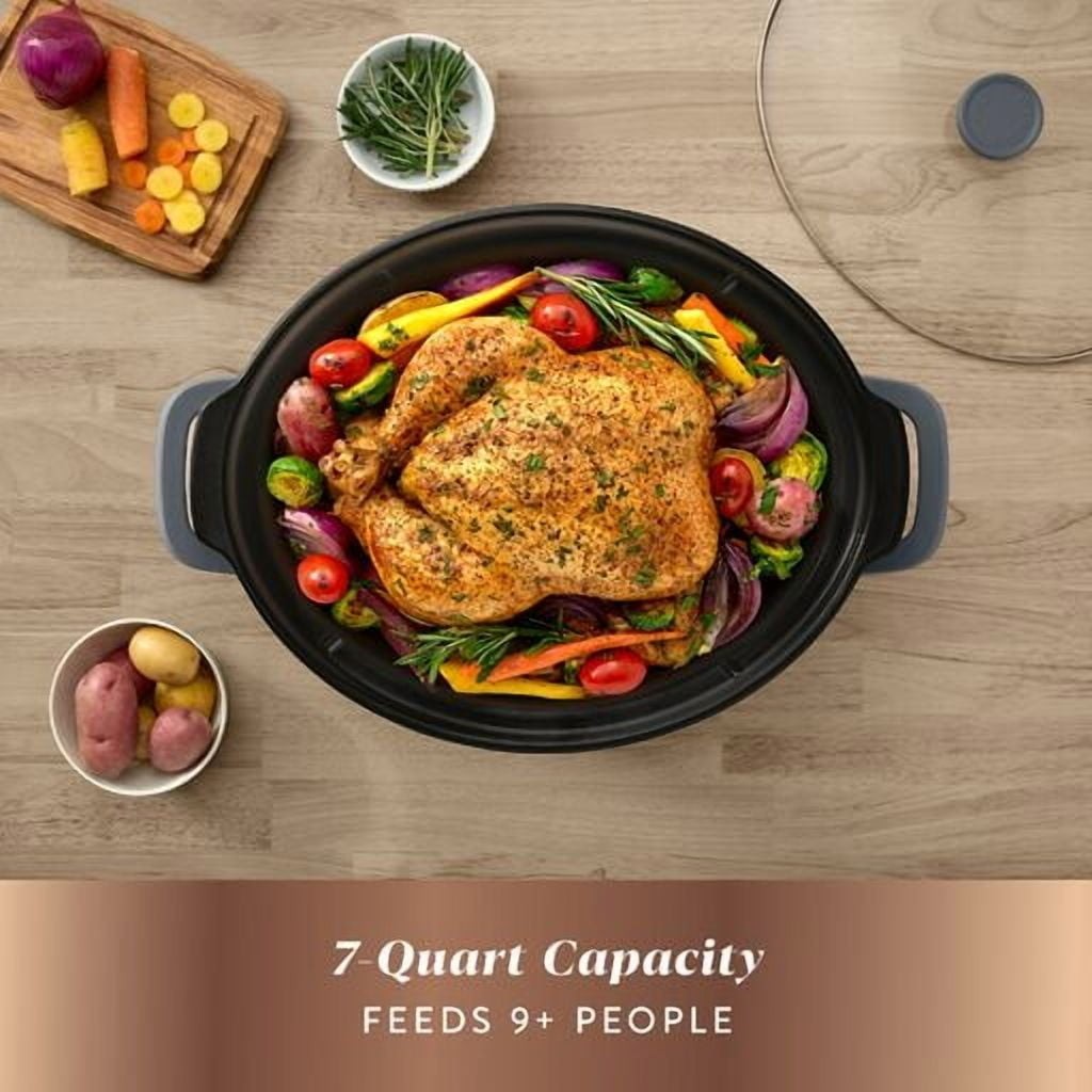 Crock-Pot Manual 7-Quart Slow Cooker, Mussel Grey