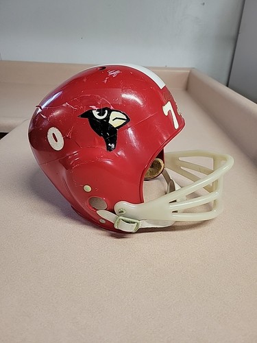 1960er Vintage Rawlings roter Football Helm Modell TJ760 Größe M 6 5/8-6 3/4 - Bild 2 von 14