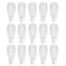 15 Pack 100ml/3.4oz Plastic Squeeze Bottles Travel Tubes Cosmetic Soft Makeup...