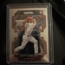 2022 Prizm Baseball Base MATT VIERLING RC Phillies #1 SWEET 🤔🤔🤔👍👍👍