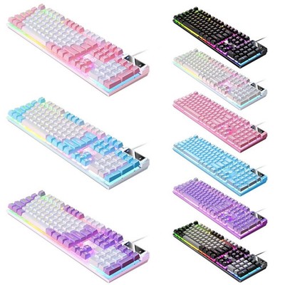 RGB Gaming Tastatur Maus Combo LED USB kabelgebunden für PC PS4 Xbox Laptop UK Ware