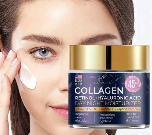 Day & Night Retinol & Collagen Moisturizer Face Cream With Hyaluronic Acid