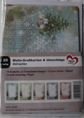 10 Motiv-Grußkarten ''Weihnachten'', B6, Jittenmeier