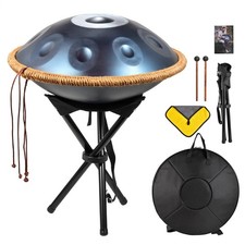 Handpan Drum 18 in 9 Notes G Minor Hand Drum Instrument with Mallet