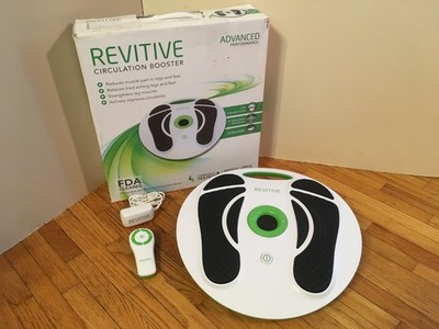 **REVITIVE RMV Circulation Booster NES THERAPY SYSTEM w/ REMOTE & POWER ADAPTER