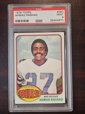 1976 TOPPS FOOTBALL #383 AHMAD RASHAD☆☆PSA 9 (MINT)☆☆BUFFALO BILLS☆☆