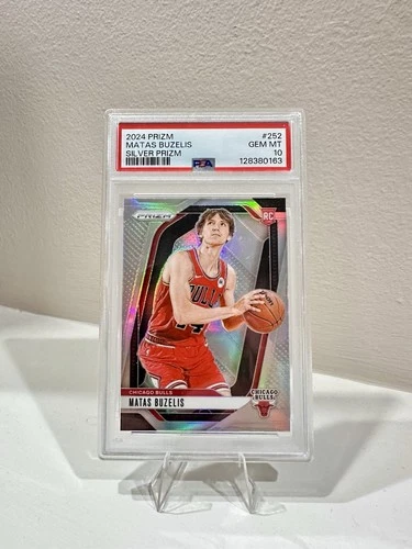 2024-25 Panini Prizm - Matas Buzelis #252 Silver Prizm (RC) PSA 10