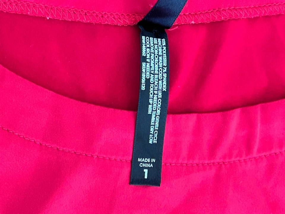 Torrid Sleepwear Top Nightgown Women’s Plus Size 1 Red Pullover Shiny Gift Her - Image 3 of 4