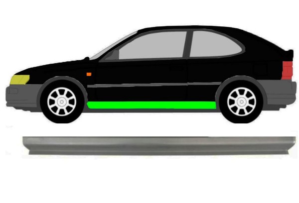 Schweller FüR Toyota Corolla E10 3 TüRer 1991 – 1998 Links-image