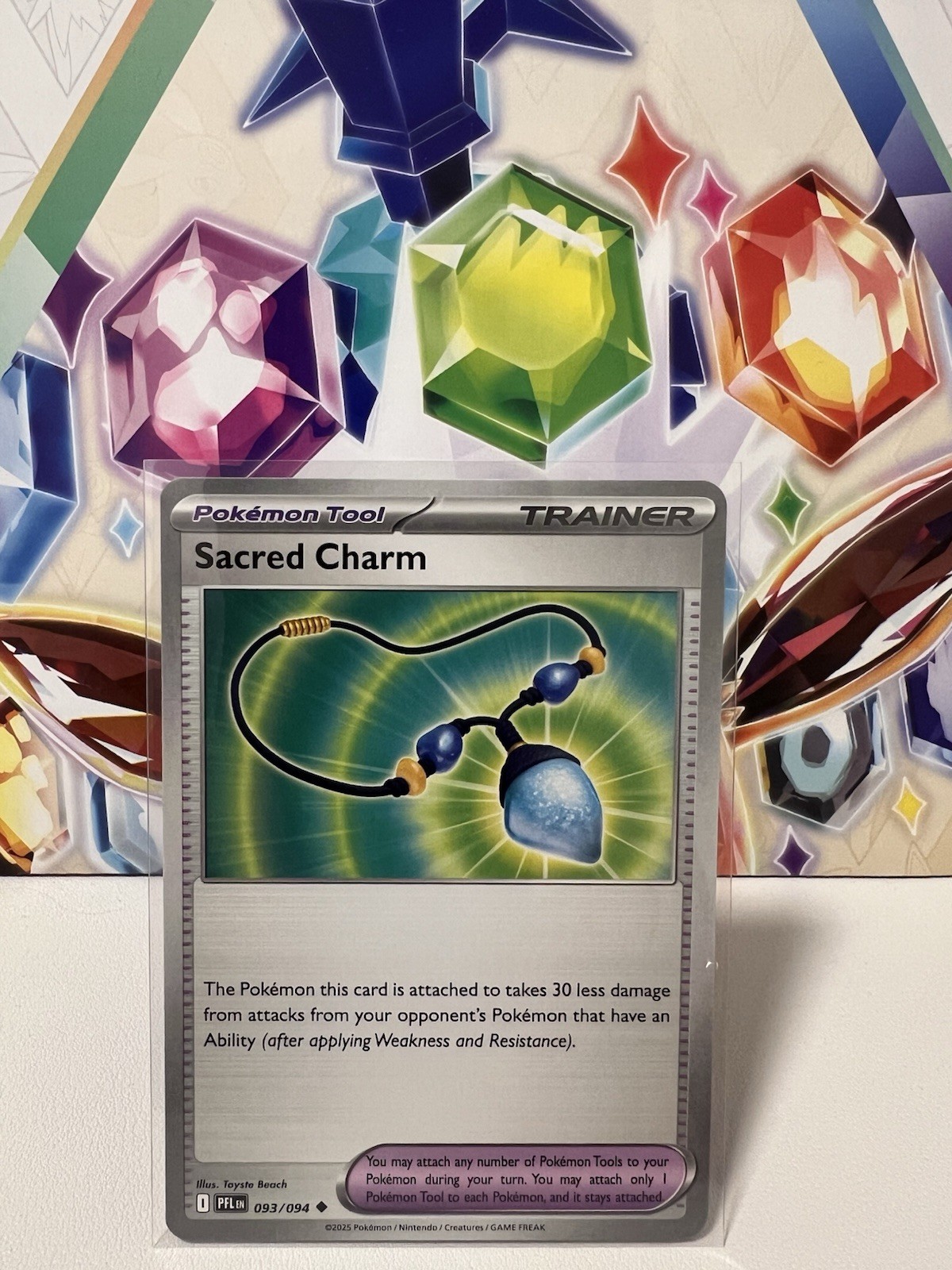 Sacred Charm 093/094 Uncommon Regular - Pokemon TCG Phantasmal Flames - NM
