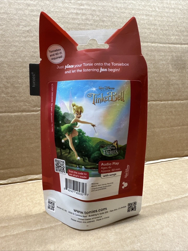 Tonies Disney Tinkerbell Audio Play Figurine Character For The Toniebox Sealed - Image 2 of 2