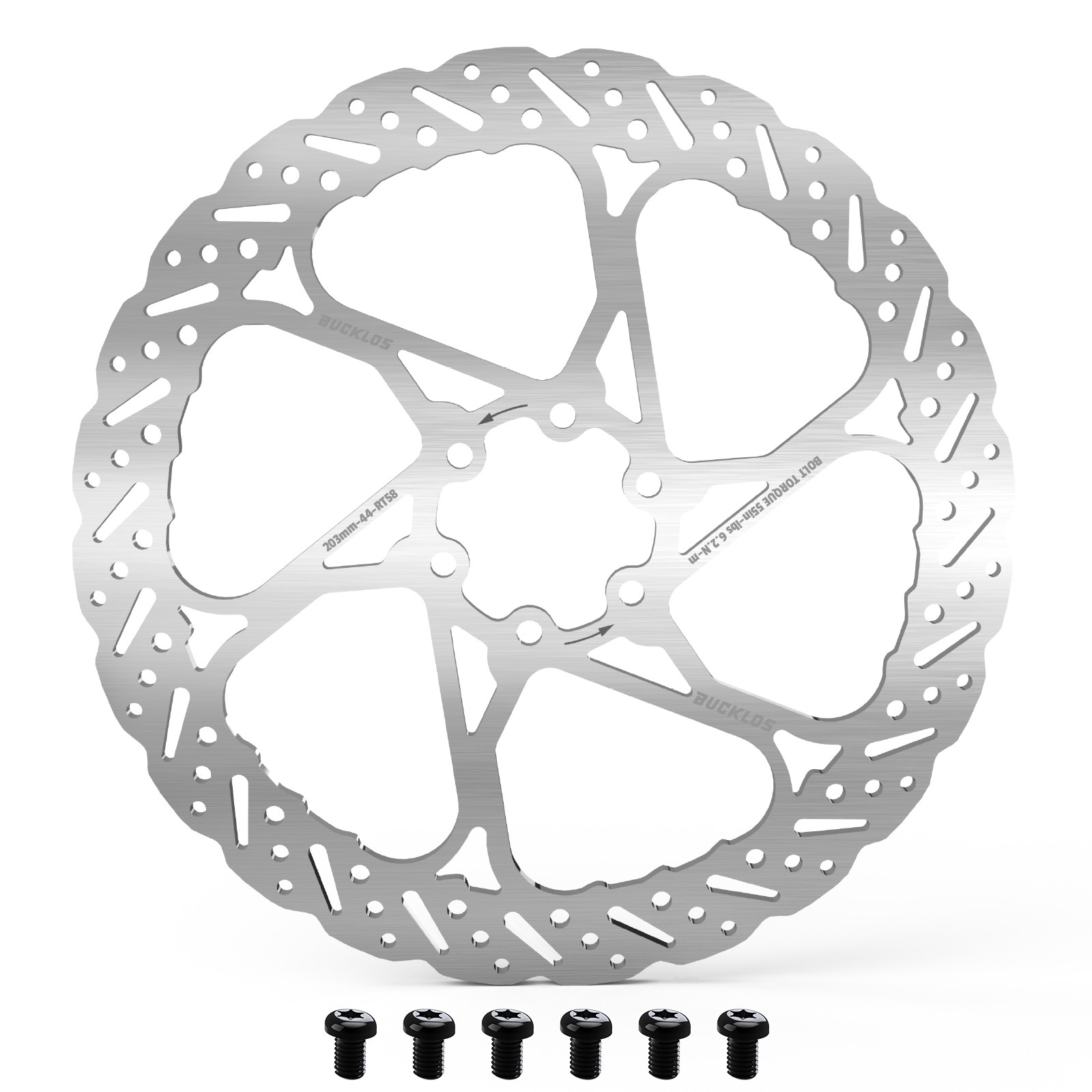 Bicycle Disc Brake 160mm,180mm,203mm Rotor MTB Bike 6 Bolts Rotor Caliper US