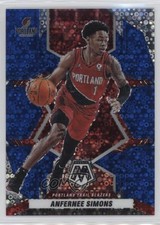 2021-22 Panini Mosaic Fast Break Blue Prizm 70/85 Anfernee Simons #102 1jy