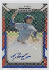 2019 Panini Prizm Draft Picks Red White & Blue 93/99 JJ Goss #41 Auto r9d