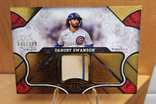 Dansby Swanson 2025 Topps Tier One Dirty Patch Relic /199 Cubs