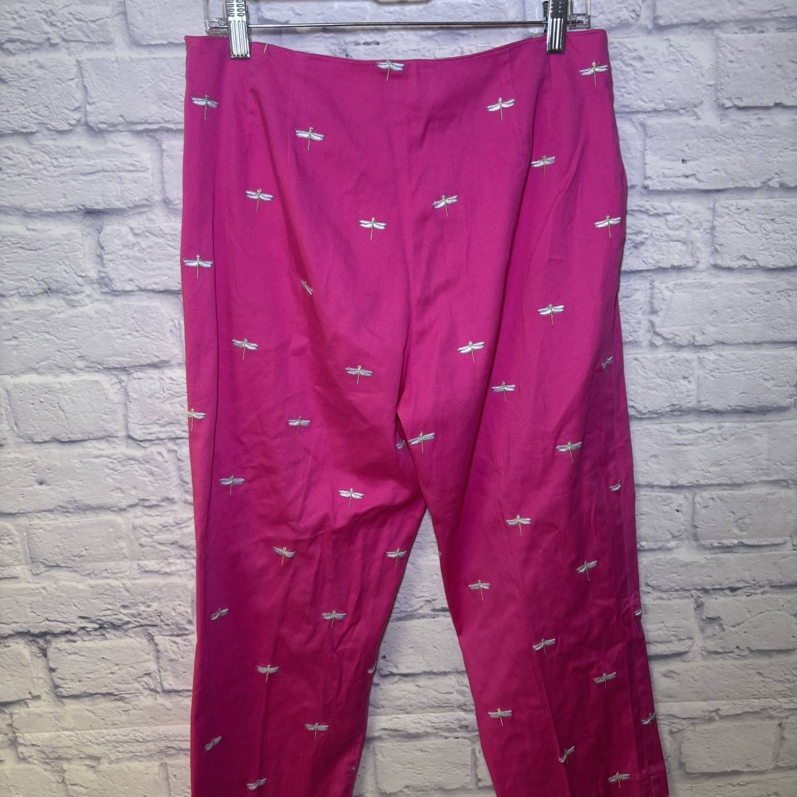 Pendleton Capri Pink Pants Dragonfly Colorful Fun… - image 6