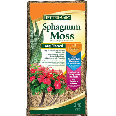 Sphagnum Moss 8.47-oz. Organic Sphagnum moss Moisture control