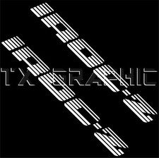 Iroc-z Door Decal Set Of 2 Vinyl Stickers Camaro Z28 Size 3 X 31 Each