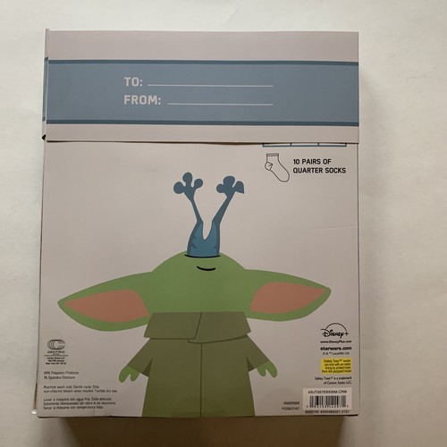 Star Wars Mandalorian Baby Yoda 10 Days Socks Advent Calendar Toddler Kids 2T-4T - Picture 2 of 3