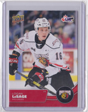 2021-22 UD CHL UD EXCLUSIVE BASE PARALLEL/100 LOGAN LeSAGE #29 OWEN SOUND ATTACK