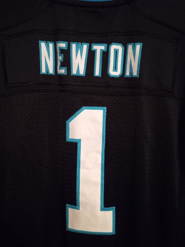 Cam Newton Carolina Panthers Nike Stitched On Field Black Jersey Kids Sz L 14/16 - Picture 3 of 7