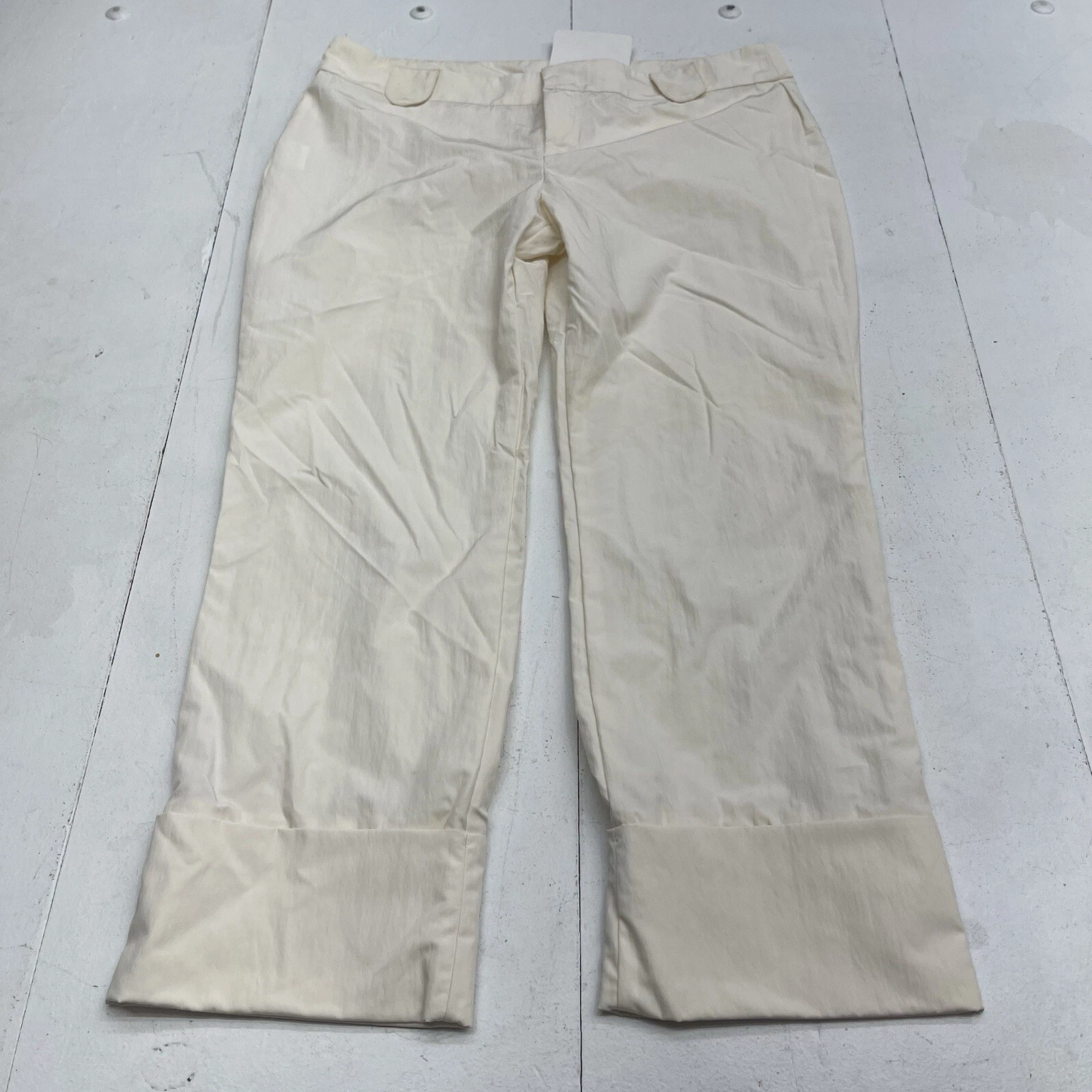 At First Sight Emily Capri Pants Ivory Women’s Size Medium/Large Defect $170
