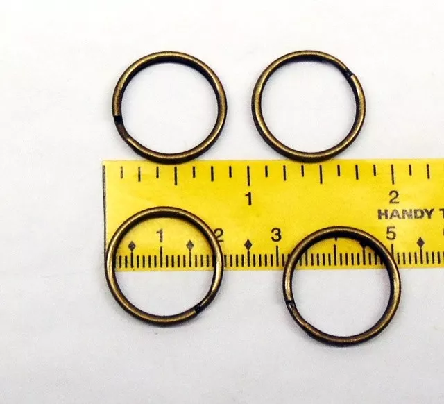 Antique brass hotsell split rings