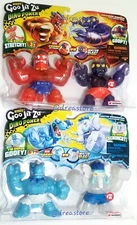 🔥Heroes Of Goo Jit Zu Volcanic Rumble Arctic Showdown 2 Pck 4 Fig Set Exclusive