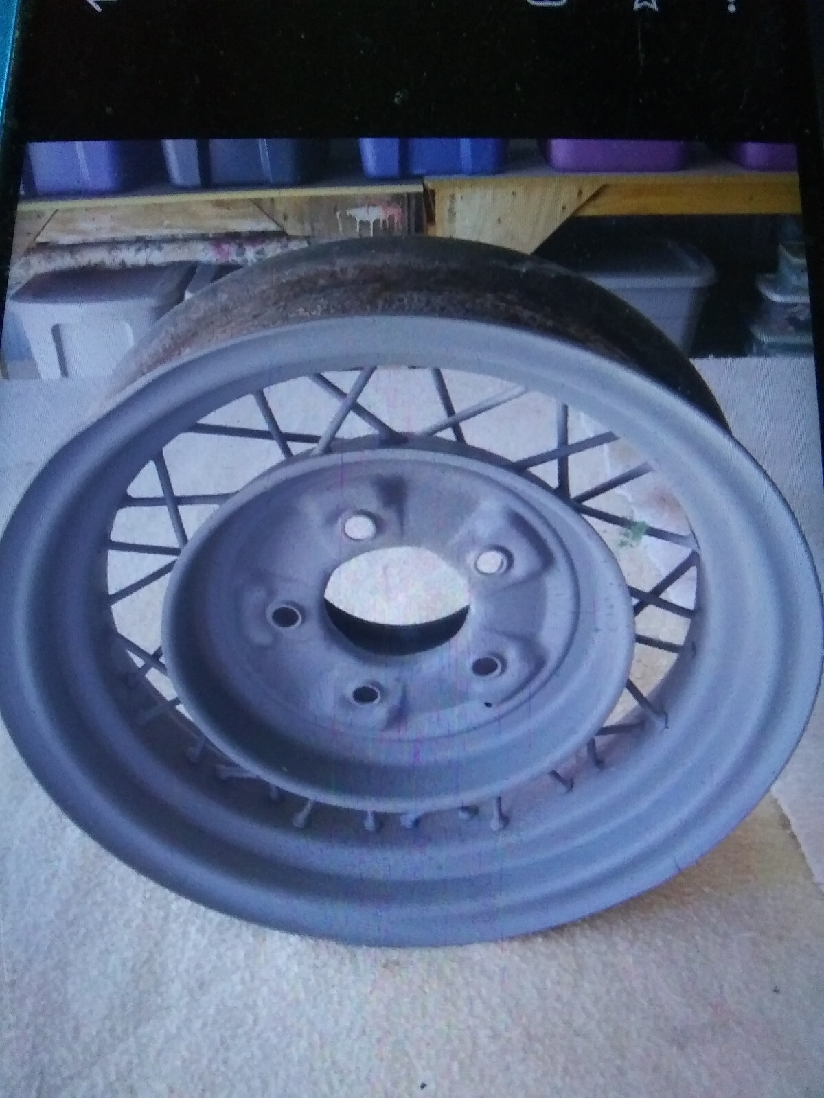 1935 Ford Spoke Wheel 15" Nice shape eBay