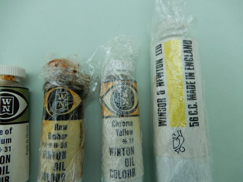 Bundle Job Lot Set 11 x Vintage Winsor & Newton Winton Oil Paint Tubes - Picture 2 of 7