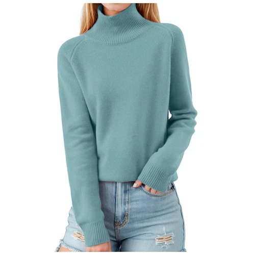 Damen Pullover Langarm Freizeit Rollkragenpullover - Bild 9 von 38
