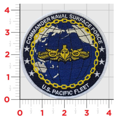 NAVY COMMANDER NAVAL SURFACE FORCE PACIFIC FLEET HOOK & LOOP ...