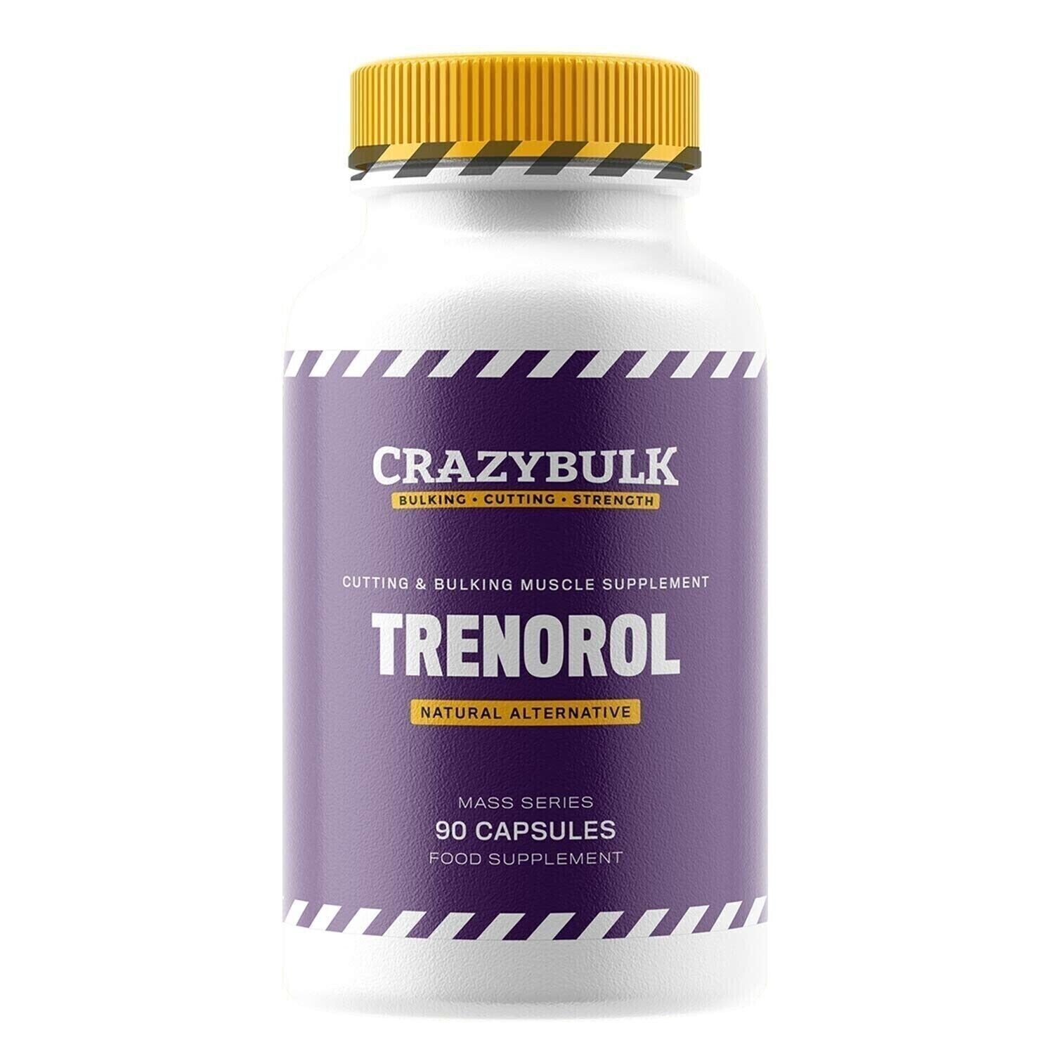 CrazyBulk TRENOROL Cutting Muscle Strength Plant Stack 90 Capsules