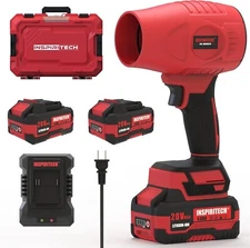 INSPIRITECH Portable POWERFUL LEAF Blower TUBO FAN with 2pc Battery and charger