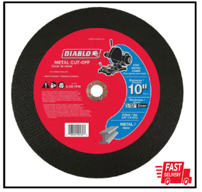 10 In. X 3/32 In. X 5/8 In. Metal Cut-Off Disc