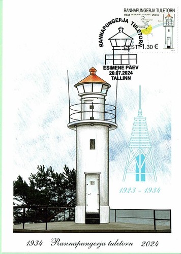 Maxicard of ESTONIA 2024 - Rannapungerja lighthouse
