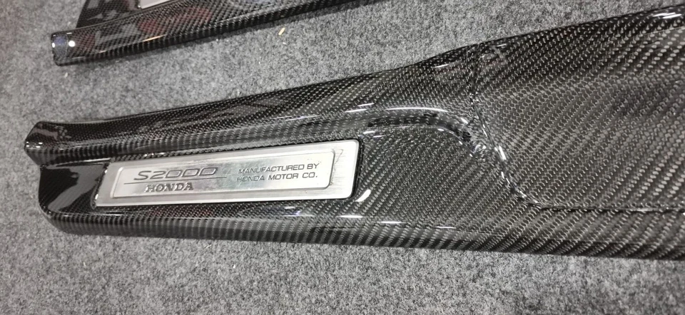 Ajuste para Honda S2000 Carbono Puerta Alféizar Borde AP1 AP2 Entrada Patada Rasguño Placa Foto 2 de 4