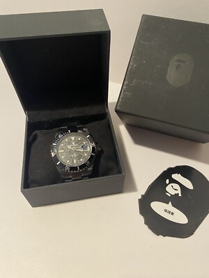 j*h様 BAPE TYPE 1 BAPEX ブラック カモフラージュ 自動巻腕 Bapex Type1 Black 1st Camo Watch Black | eBay
