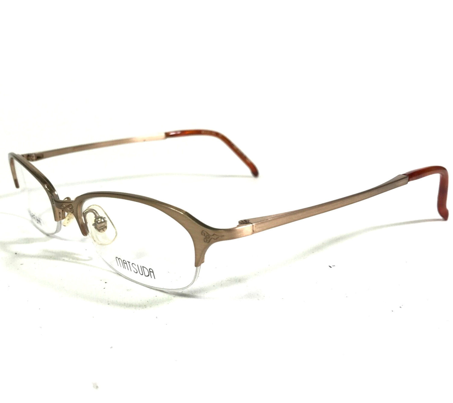 Оправа для очков Matsuda 10208 BBB из матового золота овальной формы Cat Eye Titanium 49-19-142