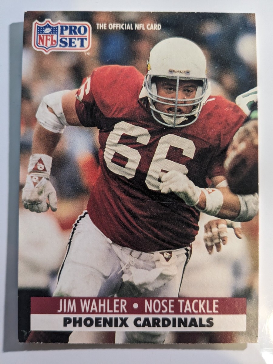 1991, Jim Wahler, Arizona Cardinals, Signed, Autographed, Pro Set Football Card, Card # 630, 1991, Jim Wahler, Arizona Cardinals, Signed, Autographed, Pro Set Football Card, Card # 630,
