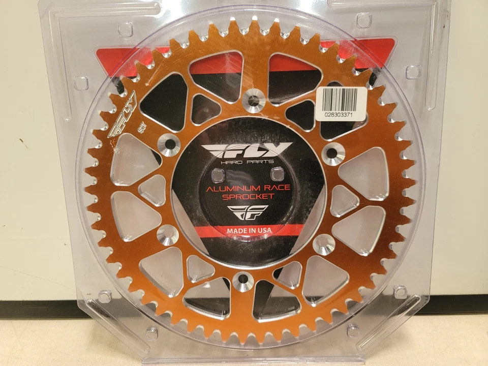 Задняя алюминиевая звездочка 255-331652O Fly Racing 316-52 оранжевая запечатанная - Изображение 3 из 3