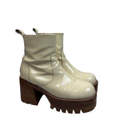 Jeffrey Campbell Quavo Ice Crinkle Chunky Platform Boots