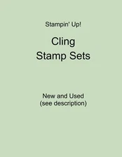 Stampin' Up! CLING Stamp Sets New and Used Red Rubber Your Choice