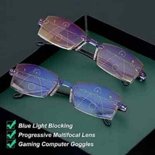 1Pc Men Smart Glasses with Automatic Adjustment Magnifying Reading Glasses