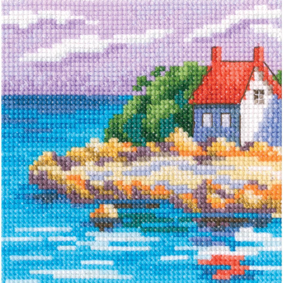 RTO counted cross stitch kit ""Summer colours IX"", 11x11cm, DIY