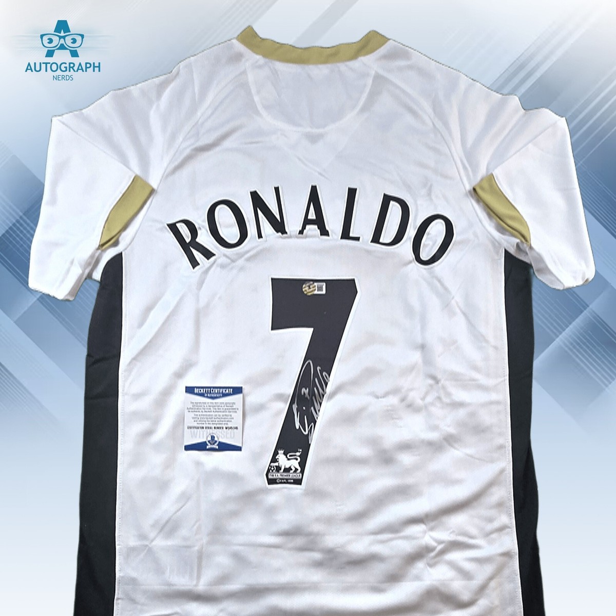 CRISTIANO RONALDO サイン入りユニフォーム Cristiano Ronaldo Signed Manchester United 2006/07 Away